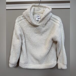 Kids Adidas Off-White Hooded Fleece